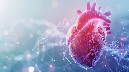 Heart Beats with medical background , service health and medical technology concept