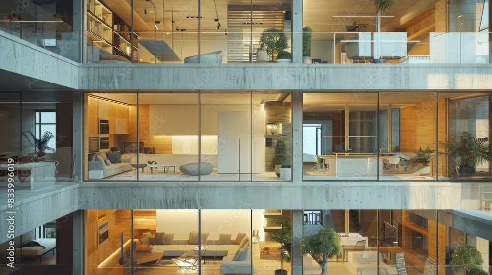 Poster transforming imagination into reality: architects and engineers bring architectural designs to life 