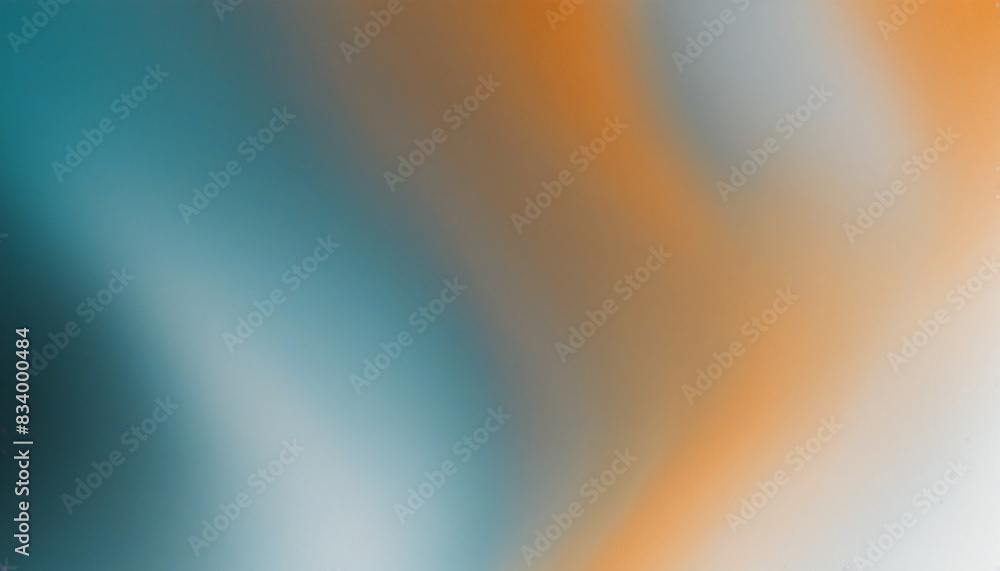 Poster abstract retro teal and orange gradient background with blurred texture and vibrant colours