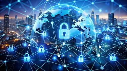 Obraz premium Cybersecurity