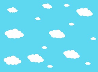 seamless pattern with clouds