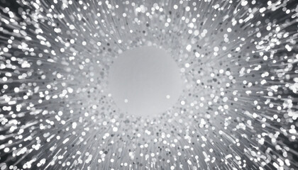 Glistening Silver Circle: A Beautiful Celebration of Light and Glow