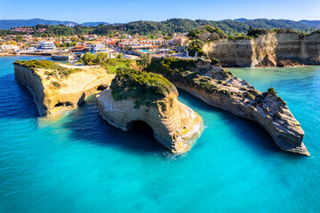 Der Canal d'Amour in dem Ort Sidari auf Korfu