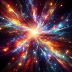 Fototapeta premium An electrifying display of abstract colorful lights