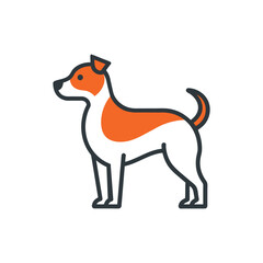 Animal Dog logo icon vector art Illustration