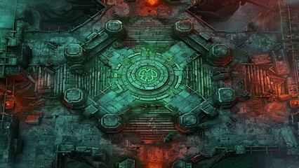  Crypt Battlemap DnD,RPG Map for Dungeons and Dragons,game background,horror adventure background,Ruins underground