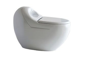 Modern White Ceramic Toilet Isolated