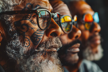 AI (Artificial Intelligence) concept. Deep learning. GUI (Graphical User Interface).