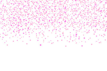 Pink glitter falling dust confetti