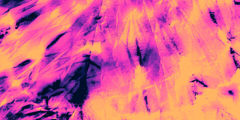 Rainbow Dirty Dyed Poster. Tie Die Background.