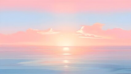 Abstract minimalist landscape background