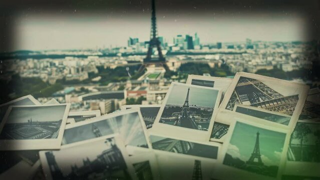 collection of photos from Paris and the Eiffel Tower in the background
