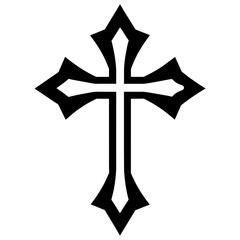 Catholic cross logo icon