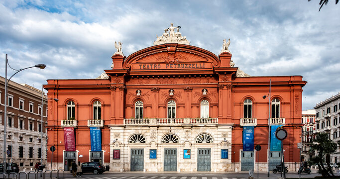 The Teatro Petruzzelli, a renowned opera house in Bari, Italy.