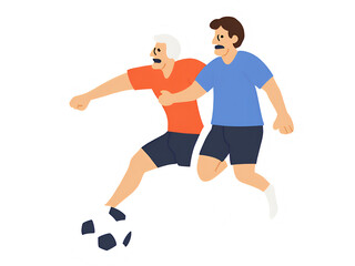 soccer player kicking ball