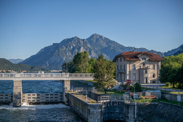 Abandoned Amusement Park Theme Park on a Hill near Lake Como in the Alps in Italy