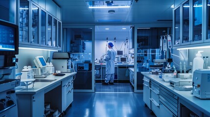 Man in White Lab Coat Conducting Experiments