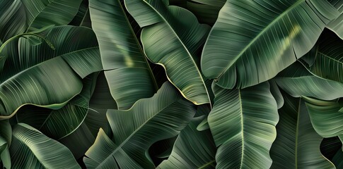 abstract green leaf texture, nature background, tropical leaf. AI generated illustration