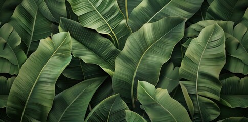 abstract green leaf texture, nature background, tropical leaf. AI generated illustration