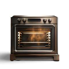 Obraz premium Toaster Oven with Brushed Metal Exterior