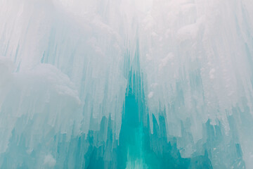 Blue Ice castles in Colorado