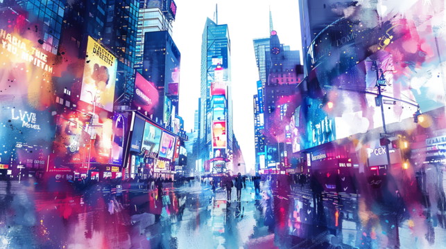 Times Square in New York City is a major tourist destination, known for its bright lights, Broadway shows, and giant billboards.