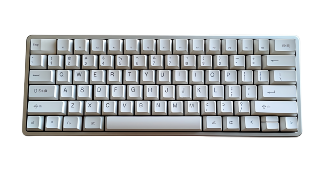 The Das Keyboard 4 Professional is a mechanical keyboard. It features a white backlit, 104-key layout and Cherry MX Brown switches.