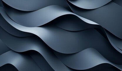 Elegant abstract blue wavy texture with smooth curves and intricate patterns. Perfect for adding a...