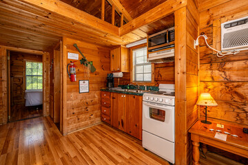 wood cabin interior