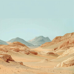 Naklejka premium wadi rum desert country