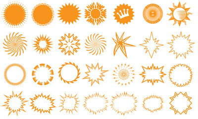 Bubble chat collection. geometric circle shape bundle