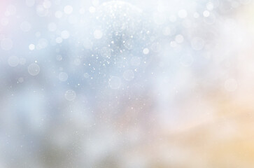 Abstrakcyjne tło, efekt bokeh. Abstrakcyjna tekstura, lśniący overlay, połysk nakładki, brokat, jasny pył, pastelowy kolor, oryginalny deseń