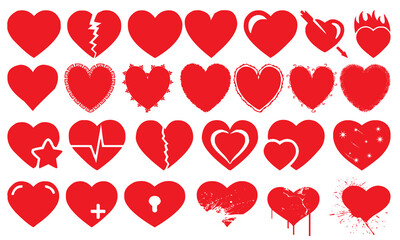 Heart icon collection