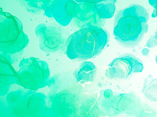 Gold Texture Fabrics. Oil Painting On Canvas.