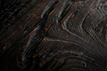 Obraz premium Dark Wood Grain. Wenge Texture Background with African Wood Grain Pattern