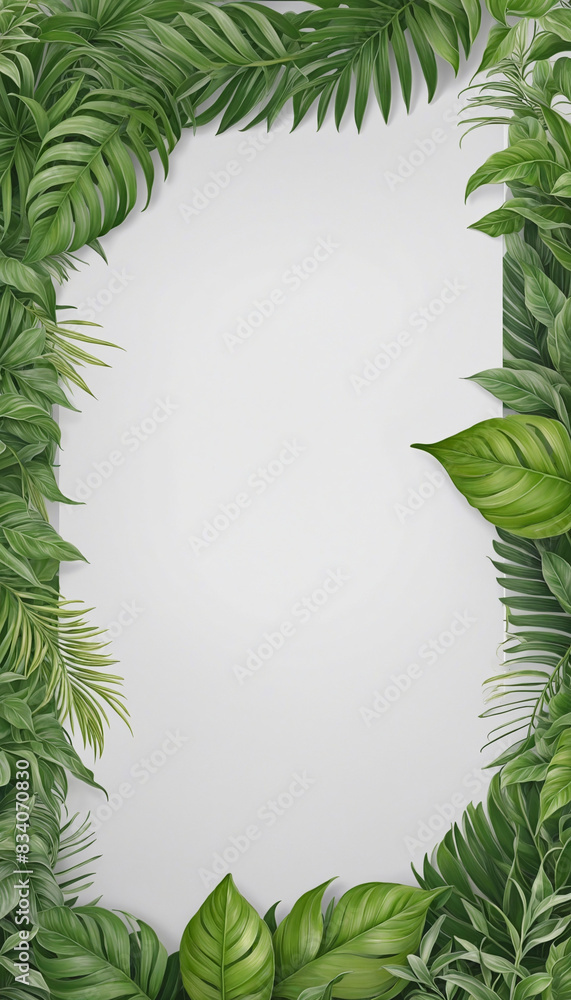 Aufkleber ai-generated botanical design elements framed and isolated with transparent borders, perfect for add