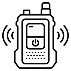 walkie talkie icon illustration