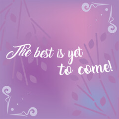 Motivational card Grainy gradients background Vector
