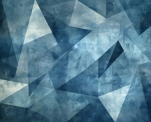Modern abstract blue background with triangles and rectangles