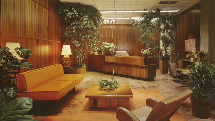 Vintage Elegance: Office Reception from 1970