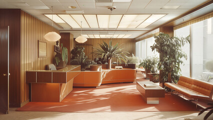 Vintage Elegance: Office Reception from 1970