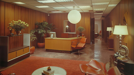 Architectural Digest Classic: 1970s Office Reception