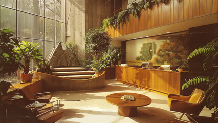 Architectural Digest Classic: 1970s Office Reception