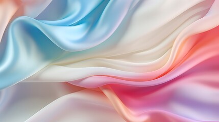 Obraz premium pastel colorful white silk clothing texture