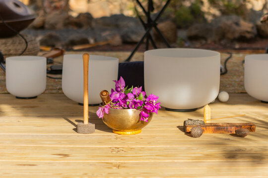 Tibetan Bowls and Crystal Singing Bowls for Sound Therapy