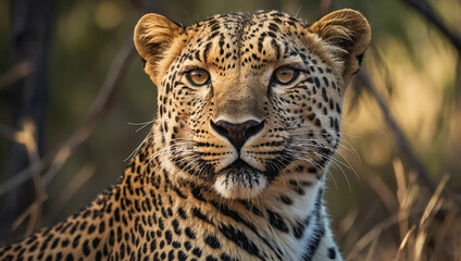 Fototapeta premium Leopard in Botswana National Park