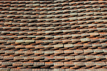 Historic Elegance: 19th Century Farmhouse Roof detail with 'Biberschwanzkronendeckung
