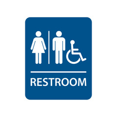 Restroom sign