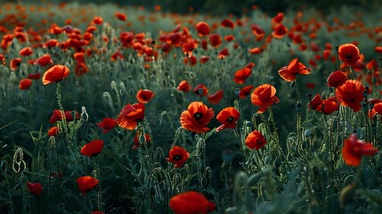 poppy, flower, red, field, nature, spring, summer, flowers, poppies, meadow, plant, garden, bloom, beauty, blossom, tulip, color, flora, floral, rural, wild, petal, grass, landscape, season