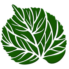 leaf icon on transparent background 